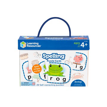 Learning Resources 單字拼圖卡 自校正拼圖 4歲以上適用  1組