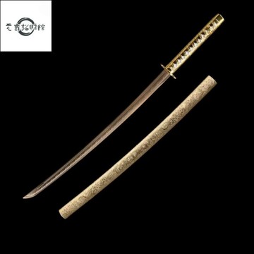 元氣招財 龍泉市 日式刃 武士 武術訓練 高錳鋼 唐橫刀 彎款 收藏送禮 擺件 未開刃