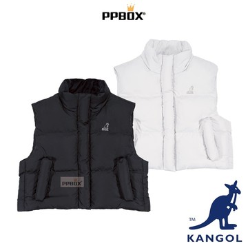 KANGOL 袋鼠 女款 鋪棉經典 背心【65521480】時尚 外搭 保暖穿搭 情侶裝 衣服 上衣 日韓穿搭