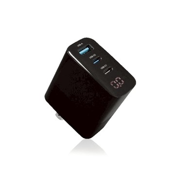 【馨想事成優惠價】65W GaN氮化鎵數位顯示智能充電器附收納盒-MY-GDK55T