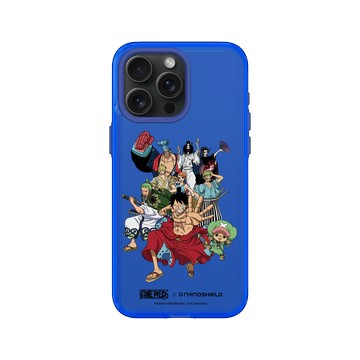 iPhone 15 Pro Max Clear 激光藍 - 航海王 One Piece - 和之國系列-草帽海賊團