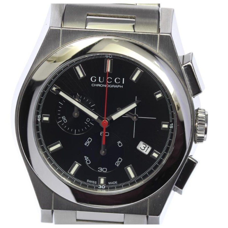 GUCCI】グッチ パンテオン クロノグラフ 115.2 YA115235 クォーツ  