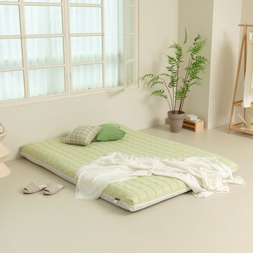 The Lix Home 9區床墊+絎縫床包  15cm  橄欖綠  超級單人