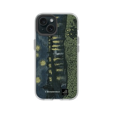 iPhone 15 Clear 透明 - Van Gogh Museum - RHINOSHIELD 二創 - 隆河上的星夜