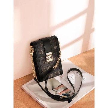 英皇保羅手機包女斜跨2025新款時尚豎款百搭單肩鏈條包迷你小方包