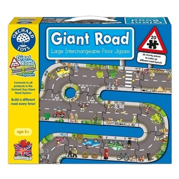 ORCHARD TOYS 城鎮遊戲地板拼圖系列 道路組 Giant Road Set  20片  1盒