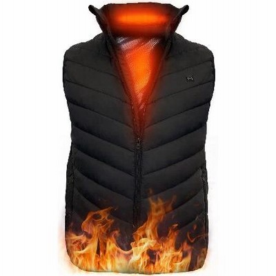 UNP Heated Vest for Men Women, USB Electric Heated Winter Vest Outdoor Warming Vest for Camping Hiking Hunting Fishing Skiing Without Battery, L
