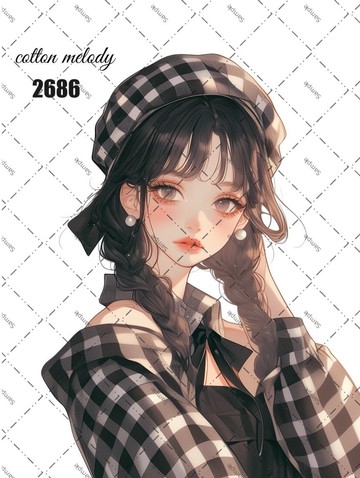 original sticker no.2686 人物貼紙 原創貼紙 原創人物貼紙 裝飾貼紙 cotton melody