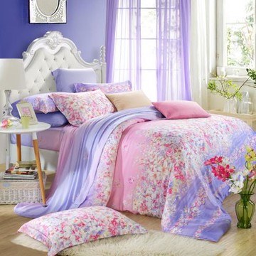 2025春夏冰絲雙面純萊賽爾四件套1.8m床雙人被套床單簡約床上用品