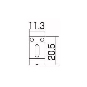 ポイントアップ SCUD シンクロナイズドトレモロ用サドルセット プレス,11.3mmピッチ インチサイズ ニッケル SS113PIN