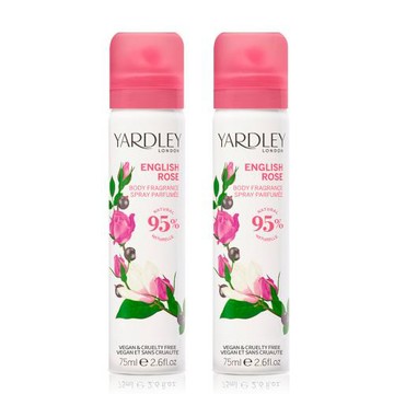 YARDLEY 雅麗 英國玫瑰體香噴霧(75ml)X2入
