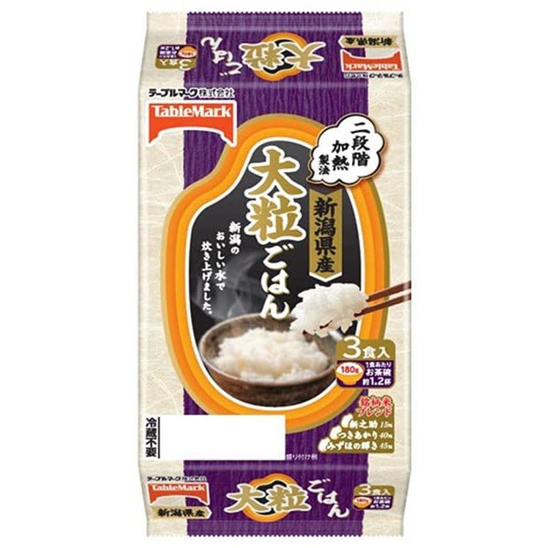 テーブルマーク 新潟県産 大粒ごはん 3食 (180g×3個)×8個入×(2ケース)