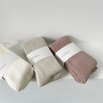 韓版秋冬款半邊絨百搭女童連褲襪