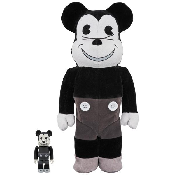 BE@RBRICK MICKEY MOUSE (VINTAGE B&W Ver.) 100％ & 400％ | LINEショッピング