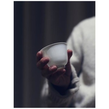|敘白|潮州骨瓷蛋殼茶具 鈴鐺杯 主人杯 工夫茶杯 大號特薄品茗杯