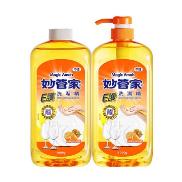 [箱購] 妙管家E護洗潔精(壓頭+重裝)1000g克 x 2 x 6Set組