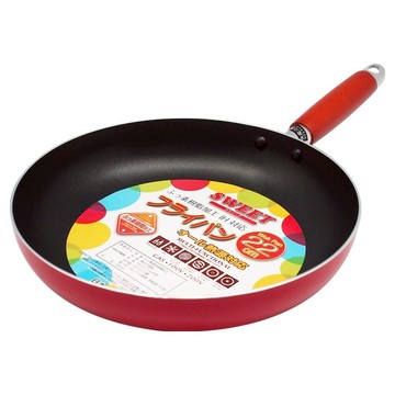 Sweet 彩漾 電磁爐適用 輕巧不沾萬用平底鍋 咖啡色  1個  22cm