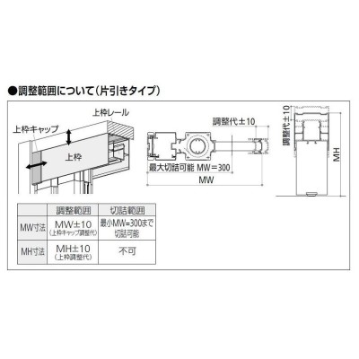 横引きロール網戸 フラットタイプ 片引きタイプ 木調色 XMD 呼称