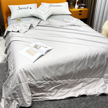 大豆纖維夏被空調被夏涼被60支提花貢緞夏季薄款可機洗單人被子