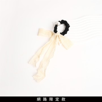 SO NICE 復古珍珠編織蝴蝶結髮圈