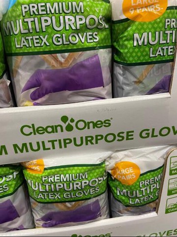 [COSCO代購6] C473734  CLEAN ONES GLOVES 特級橡膠手套 9雙入