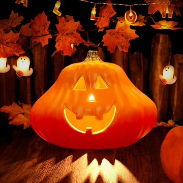 [Green party] AMZ 萬聖節南瓜燈商場院子商鋪場景佈置擺件裝飾品發光大南瓜