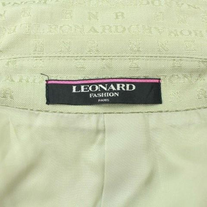 レオナール LEONARD ジャケット ブルゾン アウター ブランドロゴ 総柄