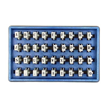 Shachihata 寫吉達 連結章 英文 明朝體  銀色  1個