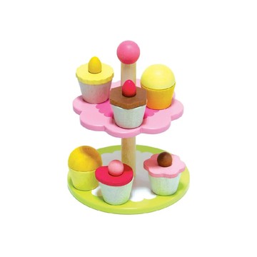 Mentari 繽紛杯子蛋糕組 - 學習蛋糕擺設 親子DIY遊戲 培養抓握肌力、訓練美感 無毒無害  1組