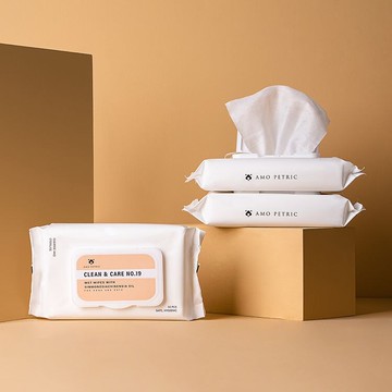Amo Petric | 荷荷巴油寵物護理濕巾50抽(390克)舒適清潔