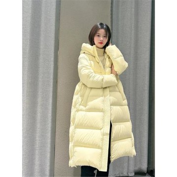 女冬季2024新款寬松連帽羽絨服