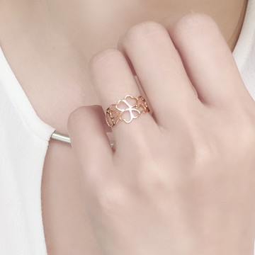 【快速出貨】Le Trèfle幸運草戒指 都會系列 925純銀戒指 輕珠寶
