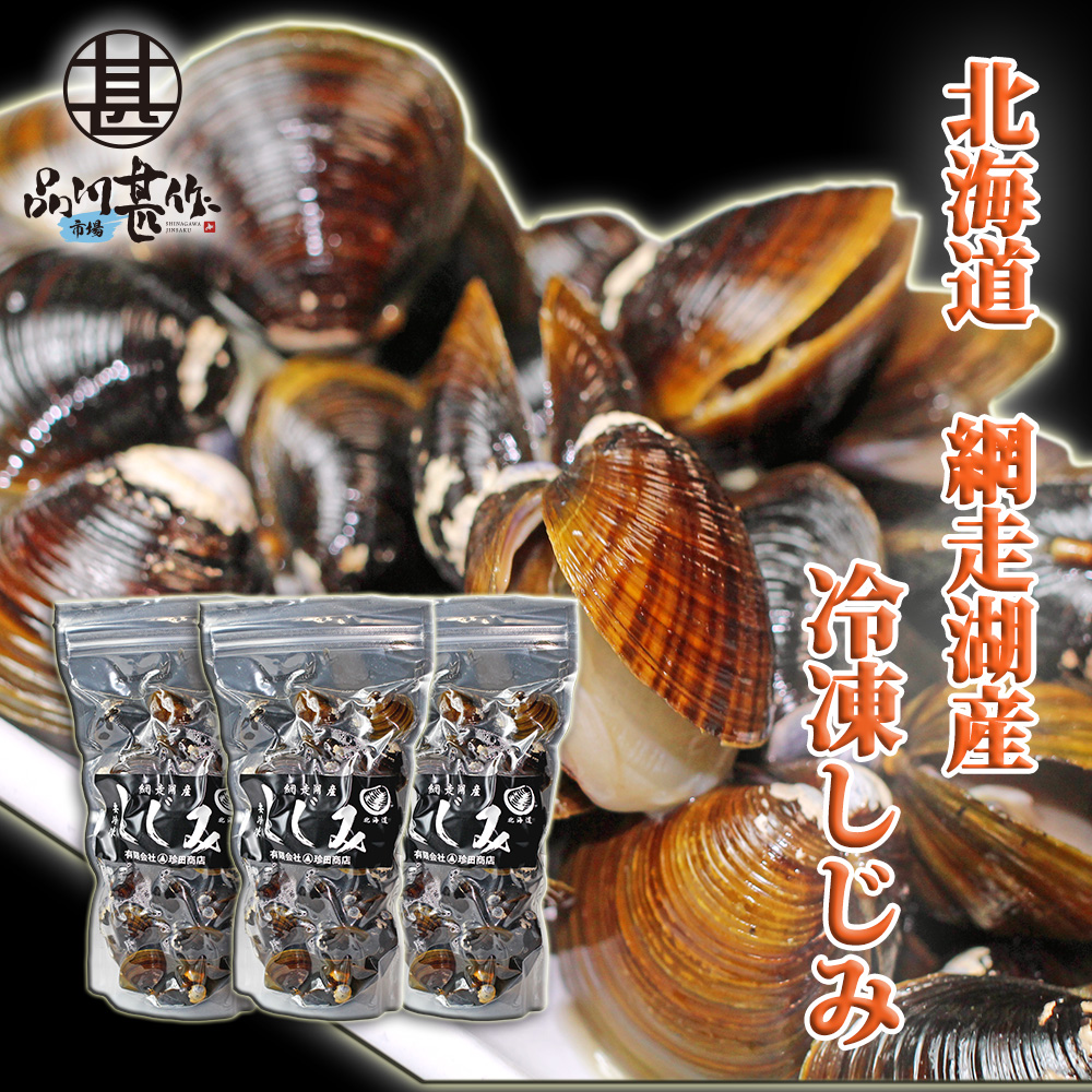 北海道 網走湖産 冷凍しじみ500g（３個セット）