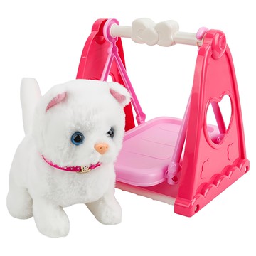 電動寵物盪鞦韆 療癒安撫小主人 736A  1套  粉色 + 白色