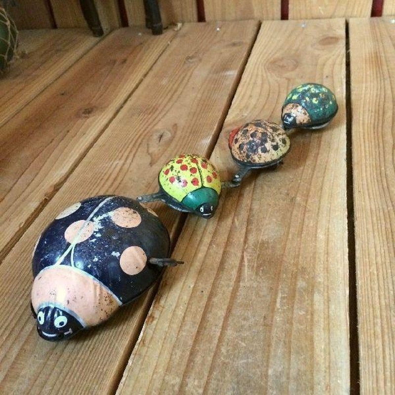 昭和レトロ　野村玩具　ＴＮ ゼンマイで動く　ブリキのオモチャ　てんとう虫　手巻き 2292711635.jpg?1667729069