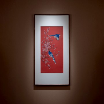 喜上枝頭(銅雕畫)