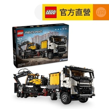 【LEGO樂高】科技系列 42175 Volvo FMX 卡車和 EC230 電動挖掘機(挖掘機模型 居家擺設)