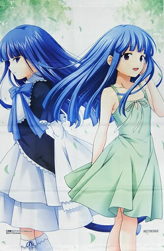 古手梨花&BERNCASTEL新插圖B2掛畫「Switch軟件寒蟬鳴泣之時奉/海貓鳴泣之時笑～貓箱和夢想的交響曲～Twin Pack」樂天Books限定特典