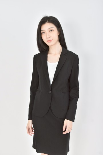 (M) theory春夏西裝墊肩黑色外套