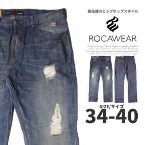 ROCA WEAR ロカウェア ロングデニムパンツ メンズ ジーンズ b系