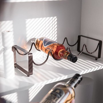 鐵藝酒架置物架紅酒杯架倒掛家用葡萄酒杯架多層酒櫃架創意裝飾架 幸福驛站