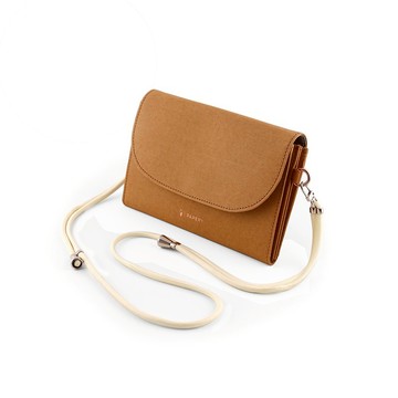 Omni Pouch 隨行袋 駝色套裝 可拆換式掀蓋 抗菌純素皮革