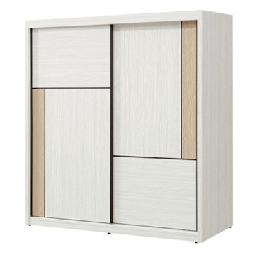 文創集 哈伊6.1尺推門衣櫃-182x61x197cm免組