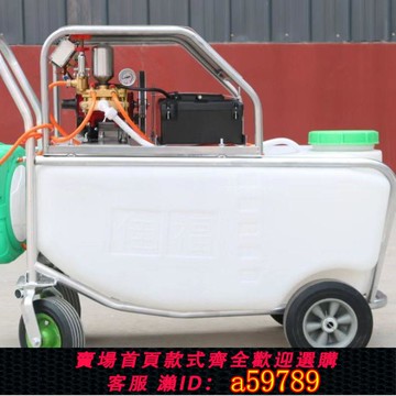 【廠家直銷 可打統編】手推式電動打藥機移動式噴霧器消毒車大棚打藥機養殖場消毒機高壓
