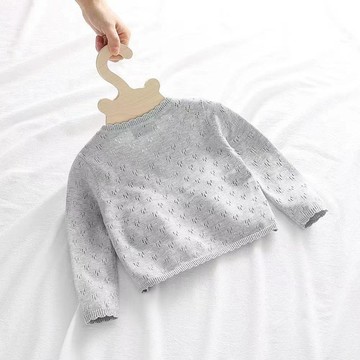 🍭臺灣出貨🍭女寶寶開衫毛衣夏季薄款長袖兒童空調衫衣服女童針織上衣 兒童外套 兒童薄外套 冷氣房外套 女童外套