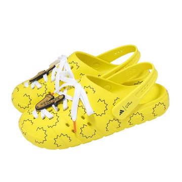 adidas 愛迪達 涼拖鞋 Adilette Clog Simpson 男女鞋 黃 白 辛普森 聯名款 HQ2580