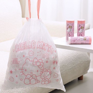 🔥臺灣出貨🔥三麗鷗Hello Kitty學生宿舍垃圾袋可愛手提抽繩家用加厚塑料袋大 三麗鷗垃圾袋 抽繩垃圾袋 抽繩