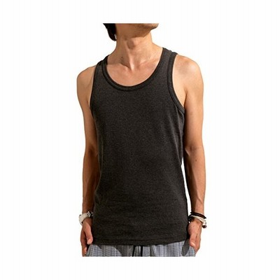 アスペルシオ フライス タンクトップ メンズ インナー トレーニング Tシャツ 綿100 スポーツ ストリート ジム バスケ フィットネス ノースリーブ お兄系 お洒 通販 Lineポイント最大get Lineショッピング