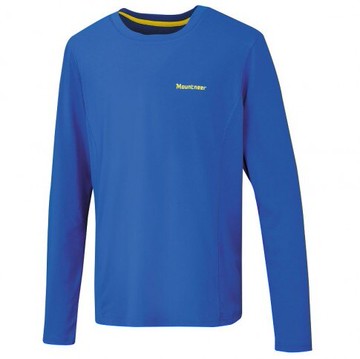 ├登山樂┤山林 Mountneer 男透氣排汗長袖上衣-寶藍 # 21P25-80