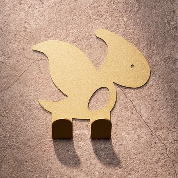 【OPUS東齊金工】歐式鐵藝壁飾掛勾-恐龍狂想曲No.3翼手龍(金1入)